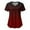 Wine, variant on Titcea Women Nursing Scrub Tops Mother's Day Gradient Printed Working Uniform Short Sleeve V Neck Workwear Blouse T-shirt with Pockets