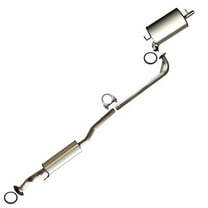 Direct Fit Stainless Steel Exhaust System Kit Compatible for Toyota 1997-2001 Camry 2002-2003 Solara 2.2L 2.4L