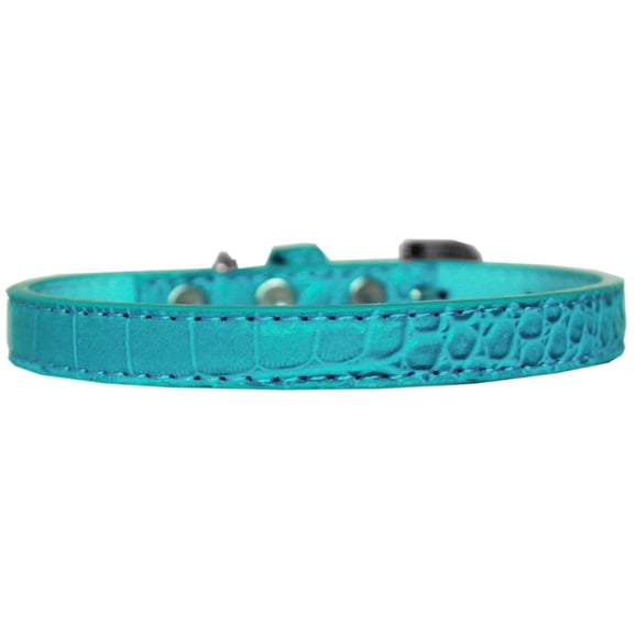 Dog, Puppy Pet Designer Croc Collar, "Wichita Plain 1/2" Wide"