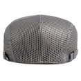 thumbnail image 4 of Minzimin Mens Breathable Mesh Summer Hat Adjustable Newsboy Beret Ivy Cap Cabbie Flat Cap, 4 of 6