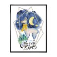 thumbnail image 3 of Designart Cute Christmas Llama Children's Art Floating Frame Wall Art, 3 of 4