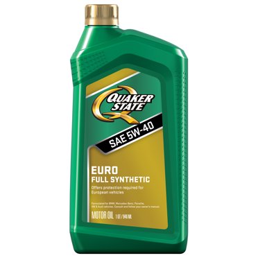 Quaker State Euro Full Synthetic 5w 40 Motor Oil 5 Quart Walmart Com