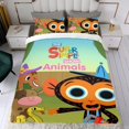 thumbnail image 4 of Súper Canciones Simples Conjunto de sábanas temático, trío de piezas, cómodo y amigable con la piel, diseño único, regalo de decoración para el hogar para familiares, amigos y fans,173cm *218cm, 4 of 6