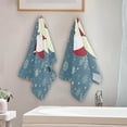 thumbnail image 4 of Happy Snowman Bird Hand Towels, Christmas Greeting Kitchen Towel Ultra Soft and Absorbent,Decorative Fingertip Face Towel for Bathroom Hotel, 2 PCS, 28.3"x 14.4", 4 of 6