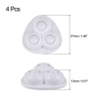 thumbnail image 2 of Uxcell Self Adhesive Mini Caster Wheels 360 Rotation Nylon Sticky Swivel Pulley, White 4 Pack, 2 of 7