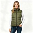 thumbnail image 2 of Women’s Sleeveless Puffer Vest, Pockets Zip Up Quilted Jacket, Women's Size S-2XL, 2 of 4