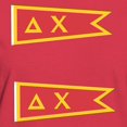 thumbnail image 3 of CafePress - Delta Chi Flag T Shirt - Women's Traditional Fit Dark T-Shirt, 3 of 4