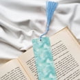 thumbnail image 6 of Kdxio Blue Marble Print Metal Tassel Bookmarks,Perfect Gift for Art Lovers and Bookworms Metal Bookmarks for Women, 6 of 8