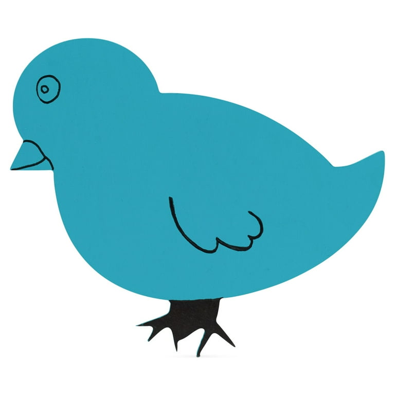 Wood Bird Cutouts 12 x 10 inch Pack of 25 Unfinished Wooden