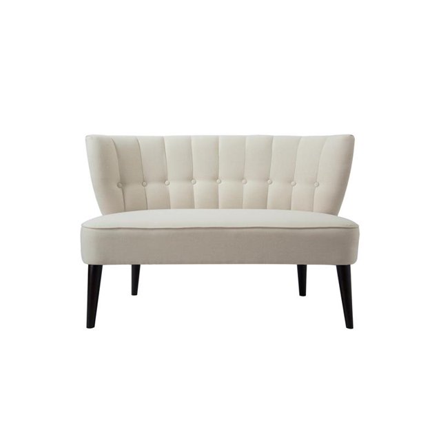 Becca Canal et Bouton Tufted Canapé Ciel Neutre