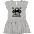 thumbnail image 3 of Inktastic Boxer Like Daddy Boxing Girls Toddler Dress, 3 of 5