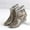 Brown, variant on LSLJS Buckle Side Zipper High-Heeled Transparent Mid-Tube Wedge Heel Women Rain, Women's Rain Boots