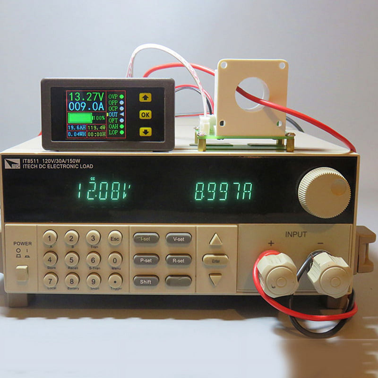 DC 90V 500A Digital Voltmeter Ammeter Voltage Current KWh Watt Meter 12V 24V 48V 72V Battery Capacity Power Monitoring