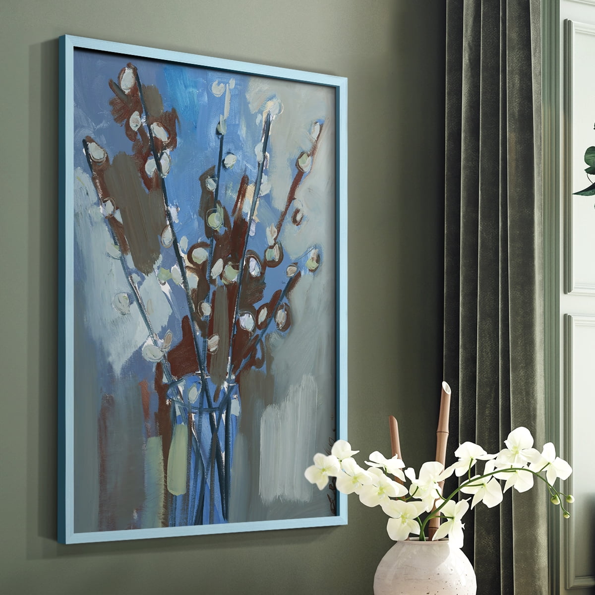 Winter Willow I Framed Print - Solid Wood in Single Picture Frame Solid Wood 2 Framed Print
