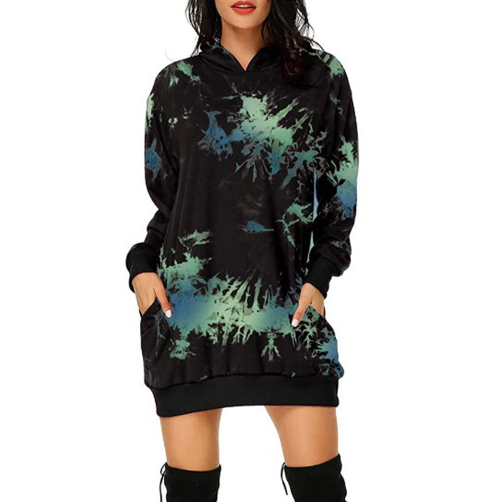 tie dye sweater dress