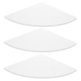 thumbnail image 4 of Raindrops  3 Pcs Wall Mount Corner Shelves Shelf for Bedroom Unit White Small, 4 of 8
