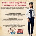 thumbnail image 5 of Nicky Bigs Novelties Pilot Costume Men Accessories - Men's Airline Captain Accessories with Aviator Sunglasses, Epaulettes, Captain's Hat, Badge - for Halloween, Themed Parties, Blue Gold, One Size, 5 of 8