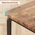 thumbnail image 4 of Dining Table for 2, Small Square kitchen Dinner Table Set for 2,Space Saving Wood Modern Dinette With Upholstered,Dining Room Furniture for Breakfast Nook, Apartment,Home Office Small Space,3 Piece, 4 of 9