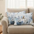 thumbnail image 6 of Outdoor Pillow Covers 20x12 Set of 2, Blue Vintage Fall Waterproof Patio Throw Pillow Covers for Couch Sofa Chair, Thanksgiving Botanical Pumpkins Decorative Pillowcases for Throw Pillows, 6 of 9