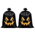 thumbnail image 2 of Vivcore Halloween Yard Storage Bags Large Plastic Bags For Decor Outdoor Holiday Decor Garbage Bags Heavy Duty Pumpkin Leaf Bags For Lawn Garden Parties, 2 of 6