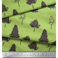 thumbnail image 2 of Soimoi Green Rayon Fabric Stencil Tree Printed Craft Fabric by the Yard 42 Inch Wide, 2 of 3