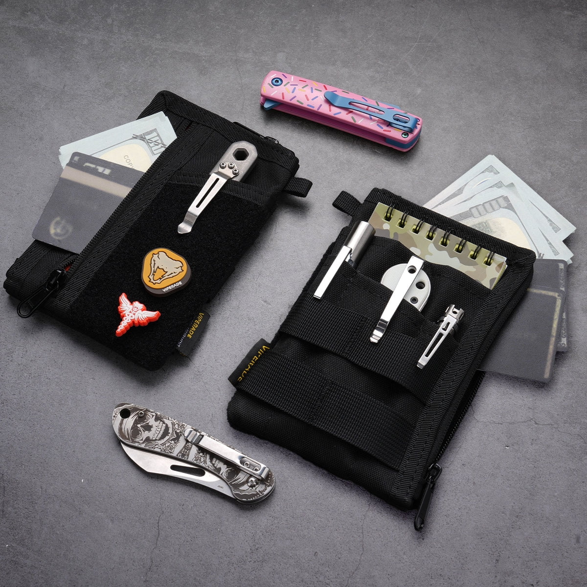 VE36-US  Pocket Organizer, EDC Organizer Pouch with 7 Pockets