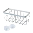 thumbnail image 3 of Soporte para esponja de cuenco, soporte de succión para fregadero de cocina, estante de secado de lavabo de metal Plata, 3 of 9
