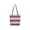 🥝 Multicolor_Hot#362, variant on Wavy Striped Woven Tote Bag - Straw-Look Handwoven Shoulder Handbag • Open-Top Spacious Carryall • Double Handles • Lightweight Breathable Beach Travel Vacation Purse