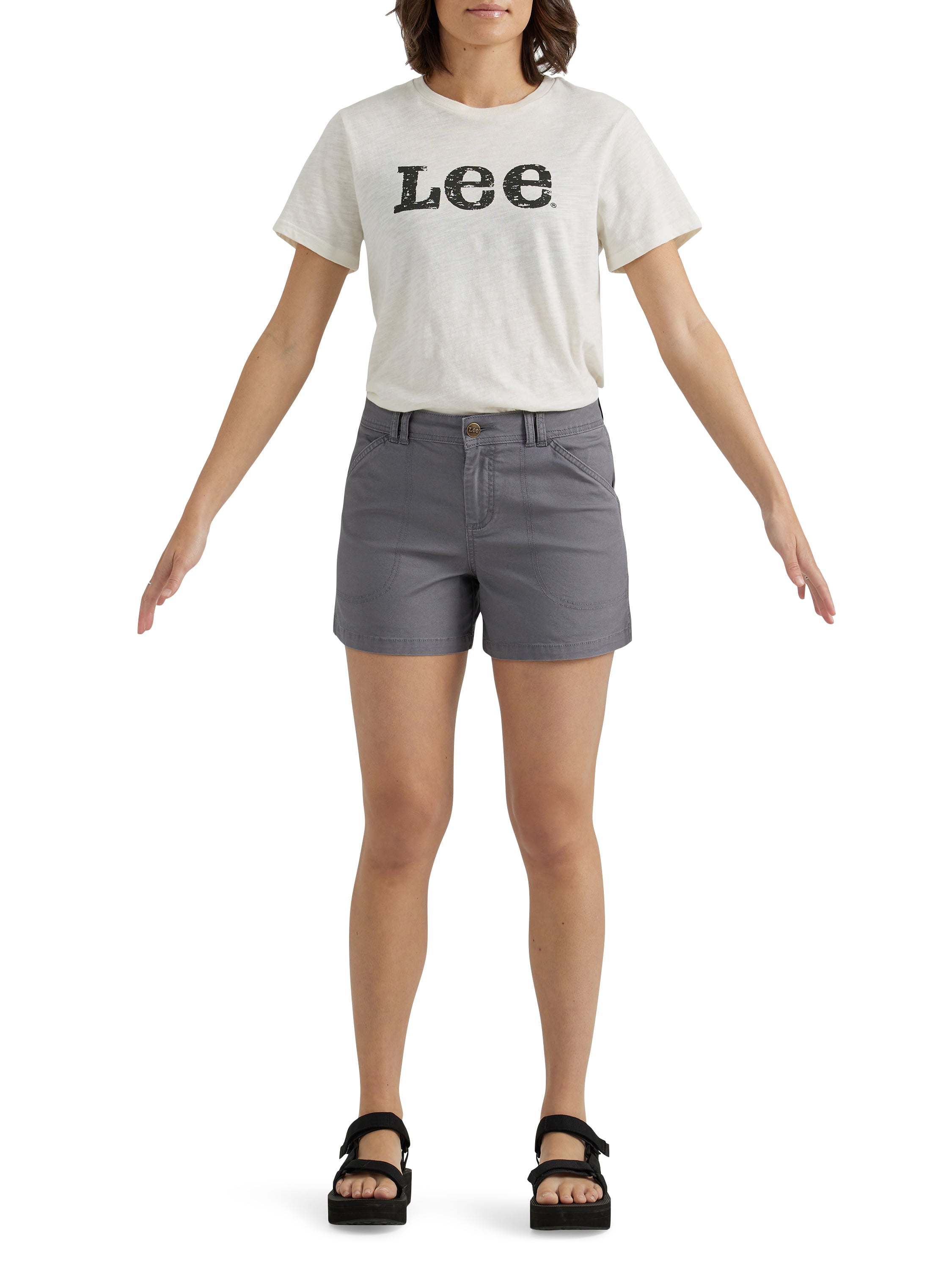 Lee® Women's Legendary Mid Rise Carpenter Short with Hammer Loop
