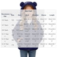 thumbnail image 3 of Edvintorg Girls Fleece Jacket Long Sleeve Loose Casual Zip up Coat Solid Color Hooded Puffer Outerwear with Pocket Teenage Girl Clothes Size 4-15, 3 of 9