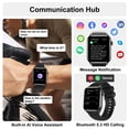 thumbnail image 7 of INOCTI 1.85''HD Men Womens Smart watch,with Bluetooth Answer/Make Calls/120+Sports Modes/10 Days Standby, IP68 Waterproof Fitness Tracker Fits for Android Iphone Devices, perfect gift（Black）, 7 of 7