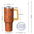 thumbnail image 3 of 40oz Halloween Tumbler with Handle - Large Insulated Stainless Steel Cup, Spooky Design, Leakproof - Party & Gift, 3 of 5
