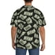 thumbnail image 3 of Fotbe Dollar Camisa Estampada de Manga Corta para Hombre, Casual de Verano, Estilo Playero, Sin Arrugas-Medium, 3 of 5