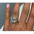 thumbnail image 2 of 3Ct Pear Cut Lab-Created Diamond Women Engagement Ring 14k White Gold Plated Sterling Silver, 2 of 4