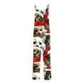 thumbnail image 5 of successthop Womens One Pieces Christmas Jumpsuit Plus Size Kitty Print Sleeveless Wide Leg Festival Pants with Pockets S, 5 of 5