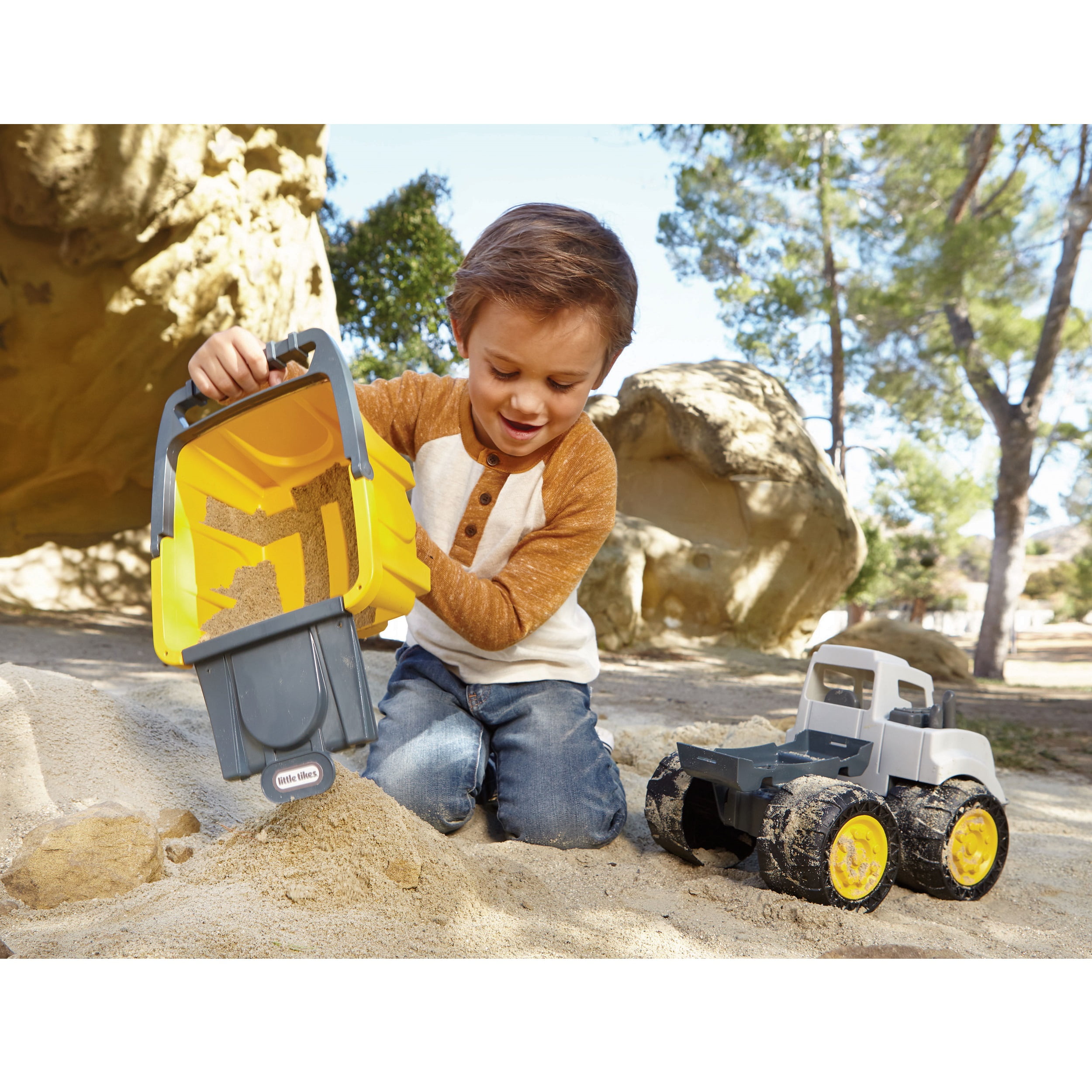 Little Tikes Dirt Diggers Mini – Camion DE Pompier – Jouet d'Urgence modèle  réaliste – résistant, Jeux d