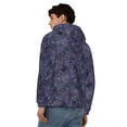 thumbnail image 4 of Vsdgher Watercolor Indigo Mens Hoodies Zip Hoodie, Hoodies for Men, Zip-up Hooded Sweatshirt-XX-Large, 4 of 5