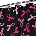 thumbnail image 3 of Breast Cancer Shower Curtain 36"x72" ,Bathroom Decorative Shower Curtains Set with 12 Hooks,Modern Waterproof Washable Shower Curtain, 3 of 6