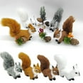 thumbnail image 2 of Simulation Squirrels Stuffed Animal Plush Toy for Home and Office Decorations, 2 of 20