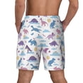 thumbnail image 4 of Haiem Dinosaur Mens Swim Trunks with Compression Liner 2 in 1 Swimming Shorts Stretch Swimwear Quick Dry,Board Shorts-Large, 4 of 9