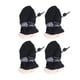 thumbnail image 1 of 4 botas de lluvia antideslizantes para mascotas, cubrepiés de perro, botas de felpa gruesas, suela protectora para patas (negro, talla 4), 1 of 7