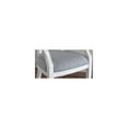 thumbnail image 3 of Spider Web Back Accent Lounge Chair, White Frame with Blue and White Fabric, 3 of 4