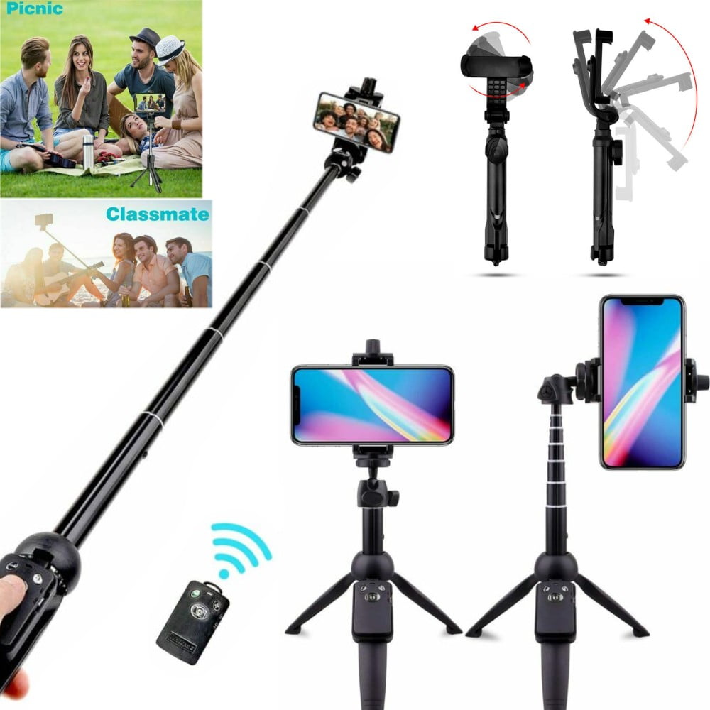 Selfie Stick Tripod,40 Inch Extendable Selfie Stick Tripod with Wireless Remote Control,Compatible with iPhone 6 7 8 X Plus Gopro,Digital Cameras Samsung Galaxy S9 Note8