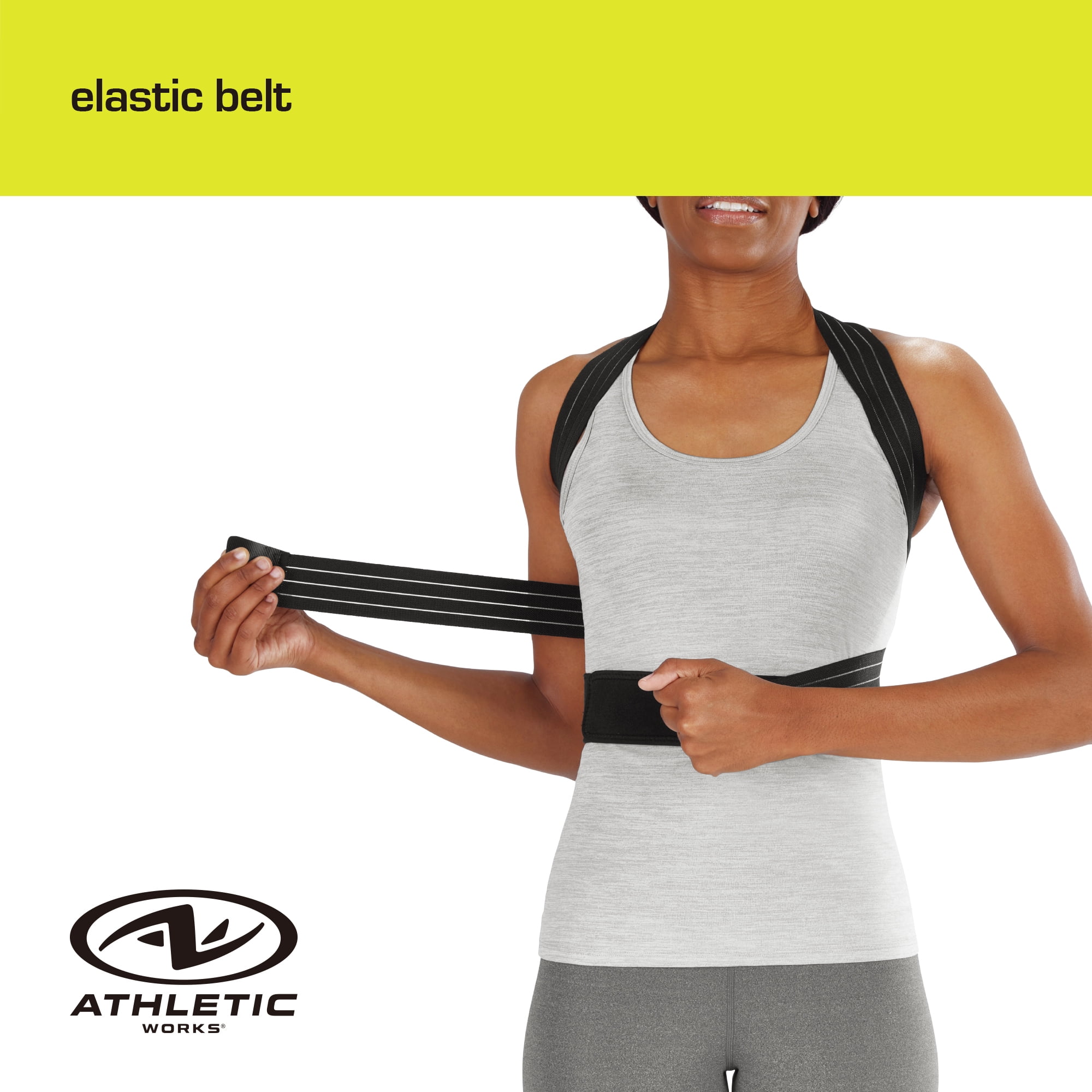 Athletic Works Posture Support Harness Adjustable High Quality Fits Waist Range 28in to 42in