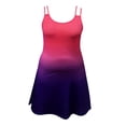 thumbnail image 3 of Lmnyox Spaghetti Strap Dress For Women Soft Sleeveless V Neck Mini Dress Summer Lightweight Dress, 3 of 4