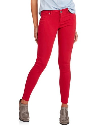 red skinny jeans walmart