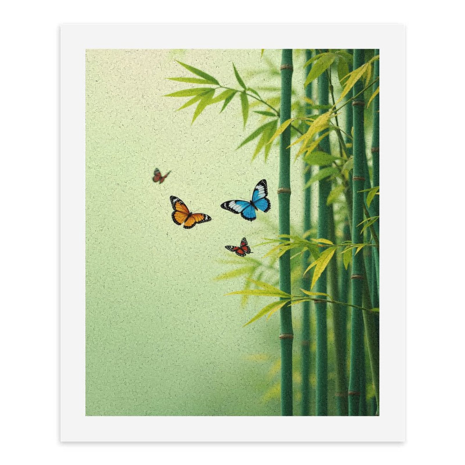 Paint by Numbers Kit for Adults, Butterflies Nature Scene Paint by Numbers, Easy Paint by Numbers Kit for Adults Beginner, DIY Adult Paint by Number Kits on Canvas, Home Decor