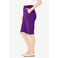 thumbnail image 4 of Woman Within Plus Size 7-Day Knit Bermuda Shorts, 4 of 6