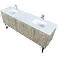 thumbnail image 6 of Lexora Home Lancy 80" Double Quartz Top Bathroom Vanity with Chrome Faucet, 6 of 14