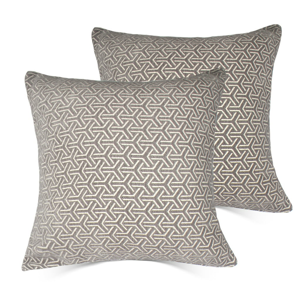 Set of 2 Throw Pillow Covers Coastal Cushions 100 Cotton Home Decorative 20 x 20 inch Soft